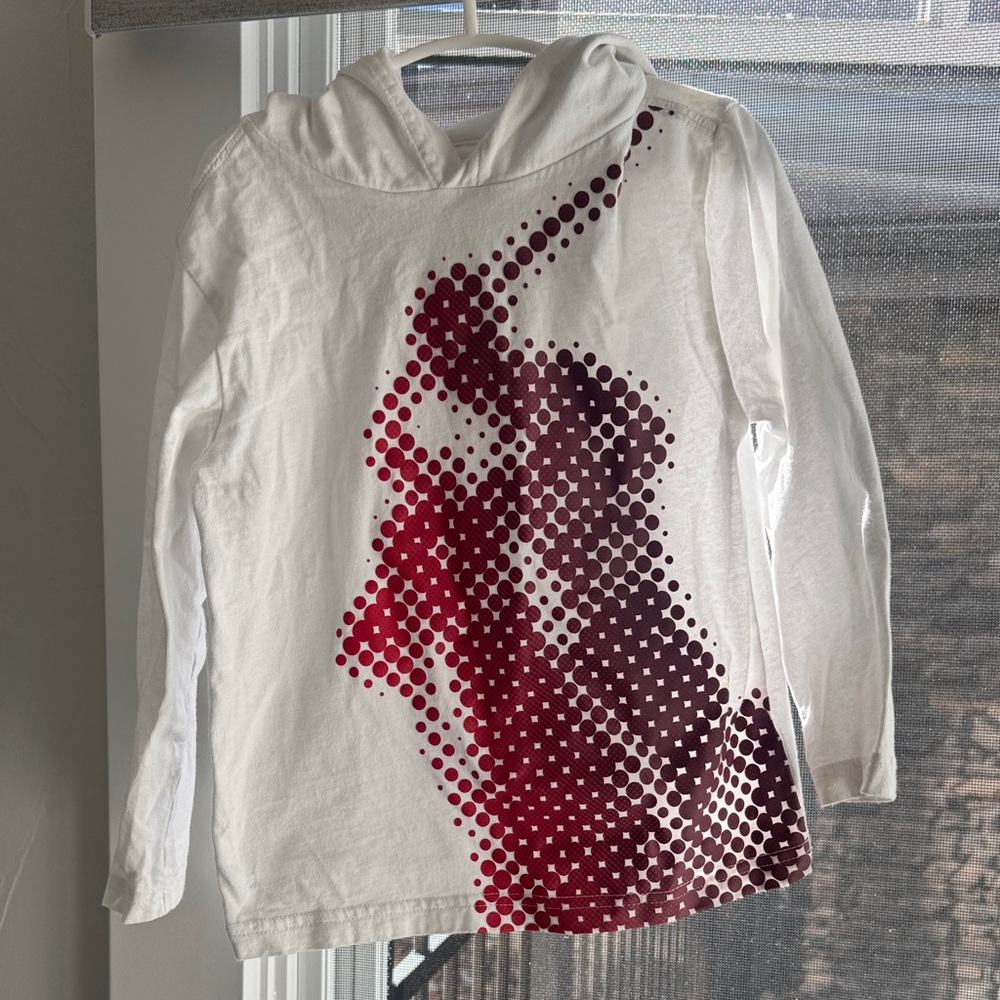 Ralph Lauren Kids White and Red Graphic Hoodie